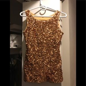 Eras Tour ✨ Gold sequin tank top